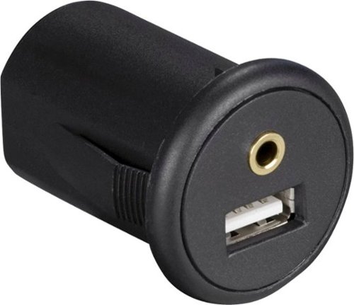 Metra Install Bay Snap-In USB and AUX Adapter with 4.92' Extension Cable - Black WORLDWIDE DELIVERY
