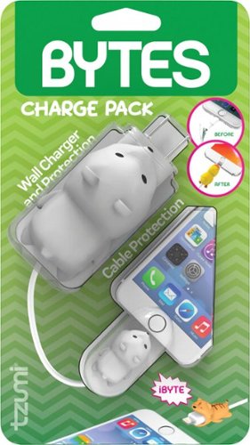 Tzumi - Bytes Charge Pack Connector Plug Protector - Polar Bear-Angle_Standard 