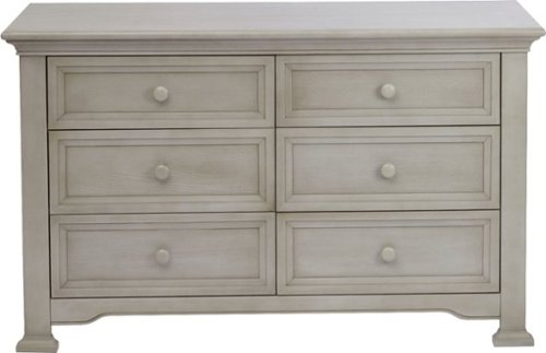 Kingsley - Brunswick 6-Drawer Dresser - Ash Gray-Front_Standard 