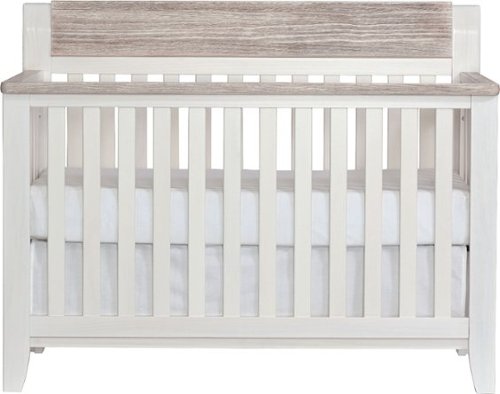 Suite Bebé - Hayes 4-in-1 Convertible Crib - White/Natural-Front_Standard 