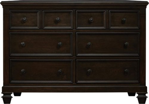 Baby Cache - Glendale 6-Drawer Dresser - Charcoal Brown-Front_Standard 