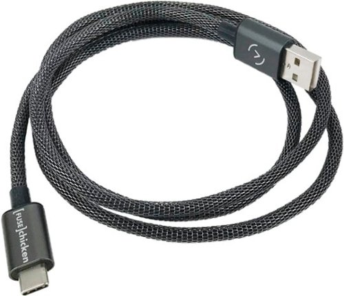 Fuse Chicken - 3.3' USB Type C-to-USB Type A Cable - Black-Front_Standard
