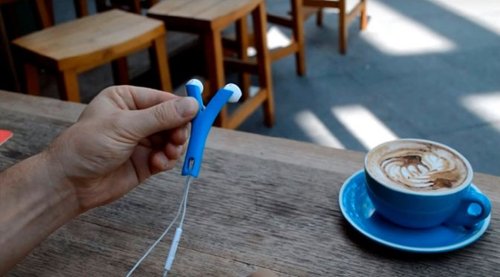 Hip Product Factory TWIG Headphone Cord Wrap - Blue BUY IN EUROPE