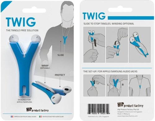 Hip Product Factory TWIG Headphone Cord Wrap - Blue BUY IN MIDDLE EAST