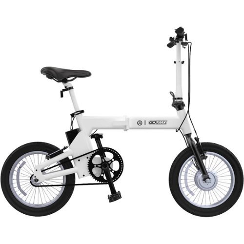 GoTrax - Shift S1 Foldable Ebike w/ 15 mile Max Operating Range and 20 MPH Max Speed - White