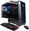 CyberPowerPC - Gaming Desktop - AMD Ryzen 5 3600 - 8GB Memory - AMD Radeon RX 580 - 2TB HDD + 240GB SSD - Black-Front_Standard