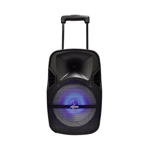 AXXESS - AXESS 8" 3000W 2-Way PA Speaker - Black-Front_Standard 