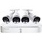 Lorex - 8-Channel, 4-Camera Indoor/Outdoor Wired 4K UHD 3TB NVR Surveillance System - White-Front_Standard