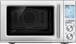 Breville - 1.1 Cu. Ft. Convection Microwave - Brushed stainless steel - Front_Standard