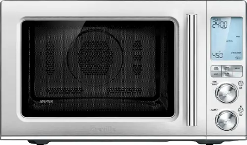 Front. Breville - the Combi Wave 3 in 1 1.1 Cu. Ft. Convection Microwave - Brushed Stainless Steel.