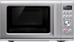 Breville - the Compact Wave™ Soft Close 0.9 Cu. Ft. Microwave - Brushed stainless steel - Front_Standard