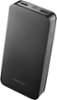Insignia™ - 20,000 mAh Portable Charger for Most USB-Enabled Devices - Black-Front_Standard