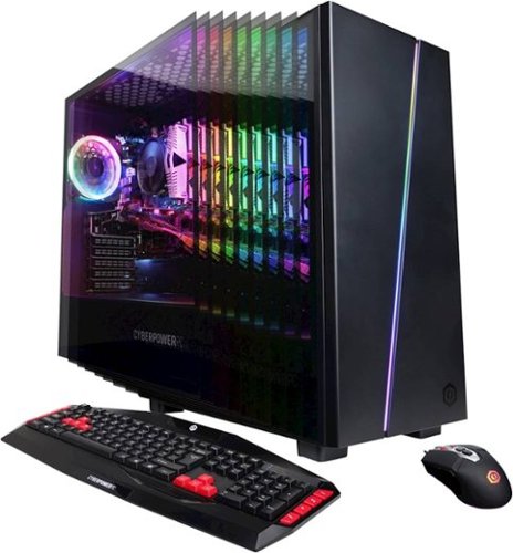 CyberPowerPC - Gaming Desktop - AMD Ryzen 5 3600 - 16GB Memory - NVIDIA GeForce GTX 1650 - 2TB Hard Drive + 240GB Solid State Drive - Black