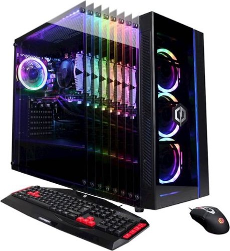 CyberPowerPC - Gamer Master Gaming Desktop - AMD Ryzen 5 3600 - 8GB Memory - NVIDIA GeForce RTX 2060 SUPER - 2TB Hard Drive + 240GB SSD - Black-Front_Standard 