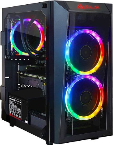 CLX - SET Gaming Desktop - Intel Core i7-9700K - 16GB Memory - NVIDIA GeForce RTX 2060 - 960GB Solid State Drive - Black/RGB-Front_Standard 