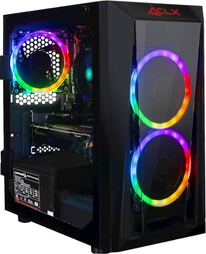 CLX - SET Gaming Desktop - AMD Ryzen 3 2300X - 8GB Memory - AMD Radeon RX 560 - 480GB Solid State Drive - Black/RGB-Front_Standard 