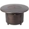 Fire Sense - Florence Woven Round Aluminum LPG Fire Pit - Antique Bronze-Front_Standard
