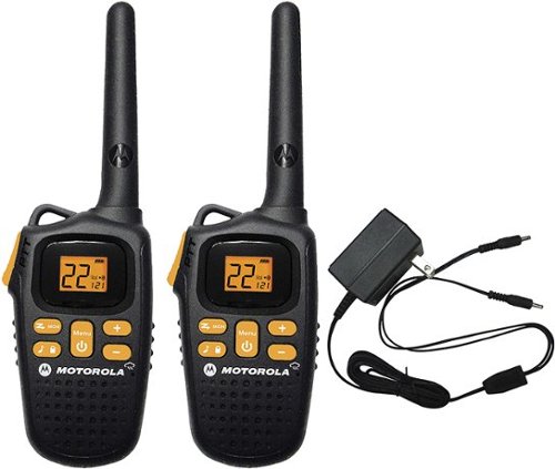 Motorola - Talkabout 20-Mile, 22-Channel FRS/GMRS 2-Way Radios (Pair) - Black-Angle_Standard 