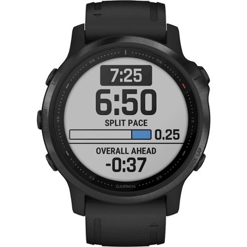 Garmin - fēnix 6S Pro GPS Smartwatch 42mm Fiber-Reinforced Polymer - Black