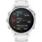 Garmin - fēnix 6S Smartwatch 42mm Fiber-Reinforced Polymer - White with White Silicone Band-Front_Standard