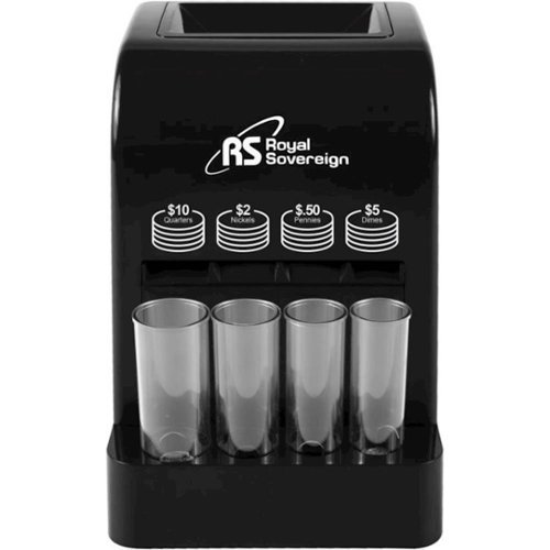 Royal Sovereign - Battery Operated Coin Sorter - Black-Front_Standard 
