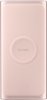 Samsung - 10,000 mAh Portable Charger for Most Qi and USB Enabled Devices - Pink-Front_Standard 