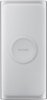 Samsung - 10,000 mAh Portable Charger for Most Qi and USB Enabled Devices - Silver-Front_Standard 