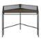 Walker Edison - Modern Industrial Corner Computer Desk - Dark Walnut-Front_Standard