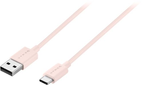 Dynex™ 3' USB Type A-to-USB Type C Charge-and-Sync Cable - Pink Sand WORLDWIDE DELIVERY