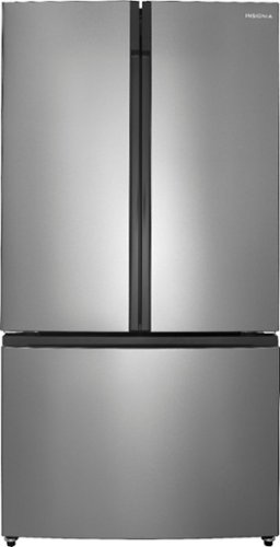 Insigniaâ„¢ - 20.9 Cu. Ft. French Door Counter-Depth Refrigerator - Stainless Steel