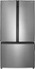 Insignia™ - 20.9 Cu. Ft. French Door Counter-Depth Refrigerator - Stainless Steel-Front_Standard 
