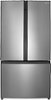 Insignia™ - 20.9 Cu. Ft. French Door Counter-Depth Refrigerator - Stainless Steel-Front_Standard