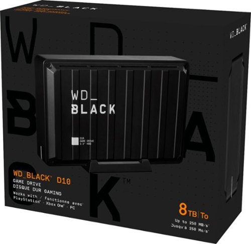 WD BLACK D10 8TB External USB 3.2 Gen 1 Portable Hard Drive - Black BUY IN MIDDLE EAST