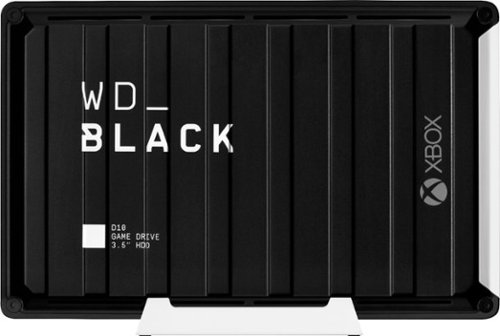WD - BLACK D10 Game Drive for Xbox 12TB External USB 3.2 Gen 1 Portable Hard Drive - Black