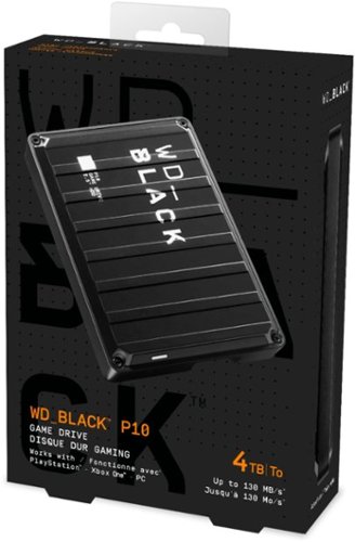 WD BLACK P10 4TB External USB 3.2 Gen 1 Portable Hard Drive - Black BUY IN EUROPE