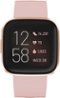 Fitbit - Versa 2 Health & Fitness Smartwatch - Copper Rose-Front_Standard