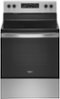 Whirlpool - 5.3 Cu. Ft. Freestanding Electric Range with Steam-Cleaning and Frozen Bake™ - Stainless Steel-Front_Standard 