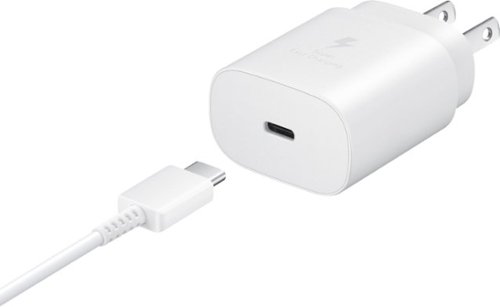 Samsung - Super Fast Charging 25W USB Type-C Wall Charger - White