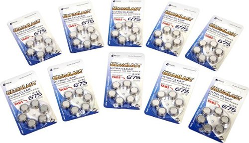 UltraLast - Ultra-Clear™ Size 675 Batteries (60-Pack)-Front_Standard 