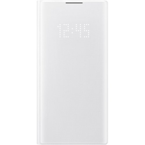 Samsung - LED Wallet Cover Case for Galaxy Note10 - White-Angle_Standard 