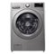 LG - 4.5 Cu. Ft. 10-Cycle High-Efficiency Front Load Washer with 6Motion Technology - Graphite Steel-Front_Standard