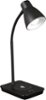 OttLite - Infuse Adjustable LED Desk Lamp with Qi Charging, Three Brightness Settings, & Clear Sun Technology - Black-Angle_Standard