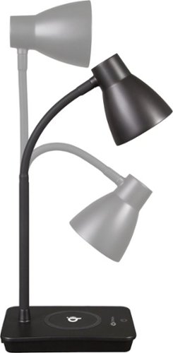 OttLite Infuse Adjustable LED Desk Lamp with Qi Charging, Three Brightness Settings, & Clear Sun Technology - Black BUY ONLINE