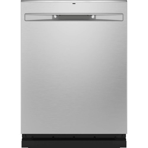 GE - Stainless Steel Interior Fingerprint Resistant Dishwasher with Hidden Controls - Stainless Steel