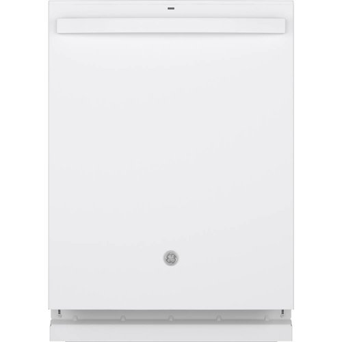 GE - Top Control Built-In Dishwasher with Stainless Steel Tub, 3rd Rack, 46dBA - White