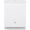 GE - Top Control Built-In Dishwasher with Stainless Steel Tub, 3rd Rack, 46dBA - White-Front_Standard