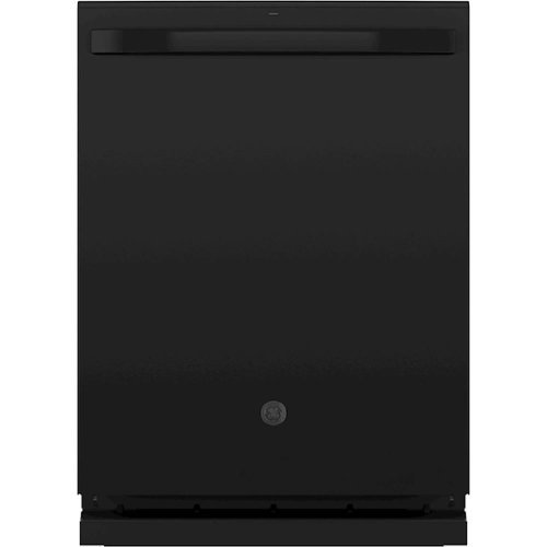 GE - Top Control Built-In Dishwasher with Stainless Steel Tub, 48dBA - Black