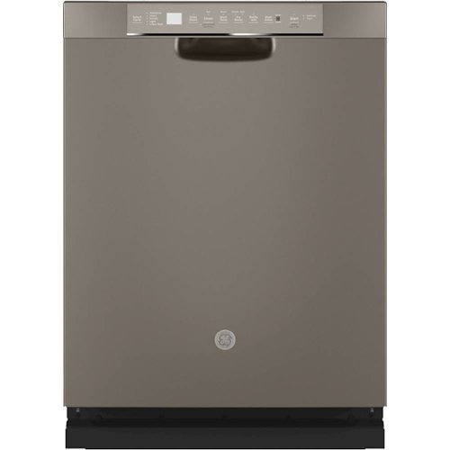 GE - Front Control Built-In Dishwasher with Stainless Steel Tub, 48 dBA - Slate