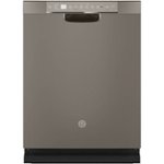 GE - Front Control Built-In Dishwasher with Stainless Steel Tub, 48 dBA - Slate - Front_Standard