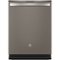 GE Profile - Top Control Built-In Dishwasher with Stainless Steel Tub, 3rd Rack, 45dBA - Slate-Front_Standard
